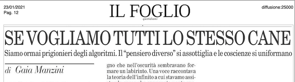 Il Foglio 23-1-2021